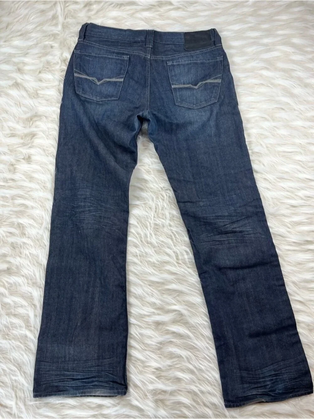 Guess Desmond Jeans Men's 34x32 Mid Rise Relaxed Fit Dark Wash